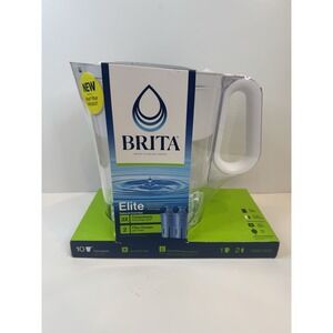 Brita Elite Large 10 Cup Water Filter Pitcher 6 Month Filter NEW SEALED